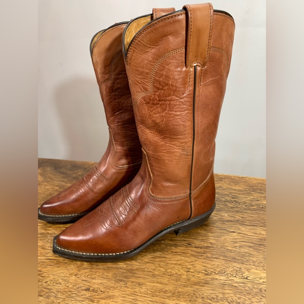 Brand new far west cowboy western leather boots